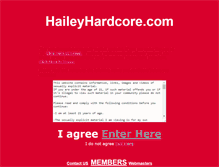 Tablet Screenshot of haileyhardcore.com